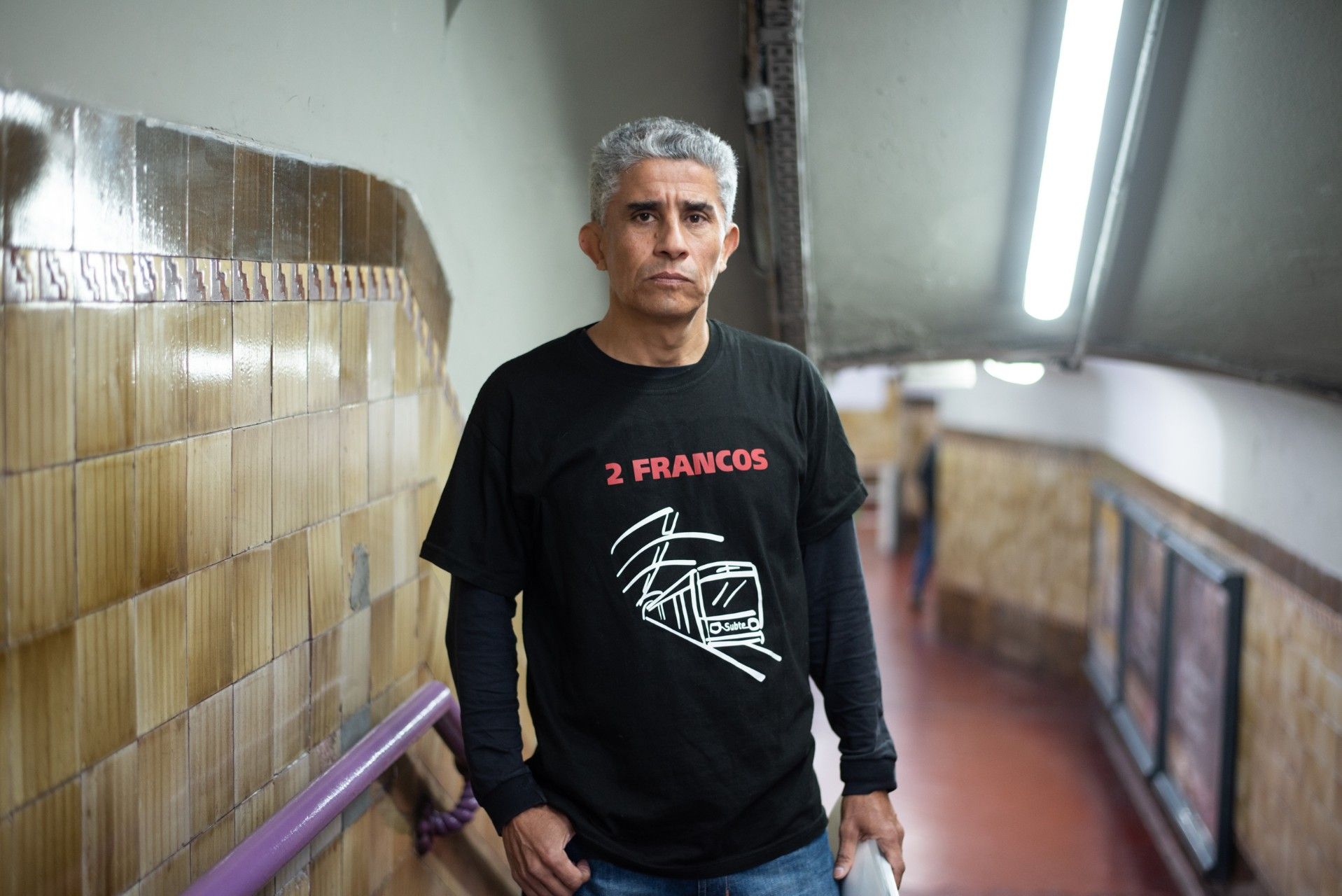 Martín Paredes, trabajador de Subte afectado por el asbesto.