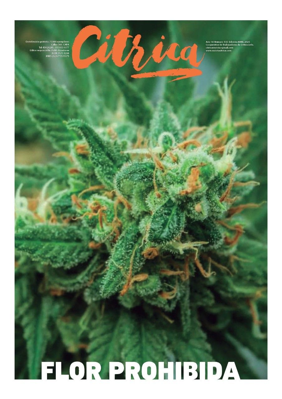 La edición impresa de abril 2025 de Cítrica, centrada en el cannabis. 